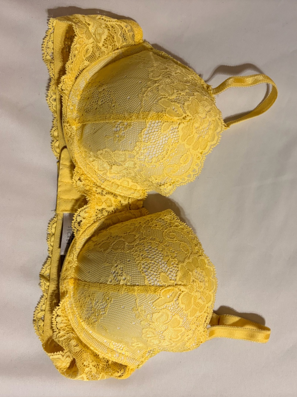 Victoria’s Secret  Yellow Lace Underwire Bra